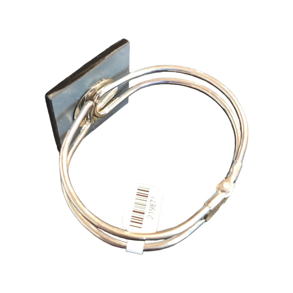 Silver/Grey Square Cuff Bracelet - Picture 3 of 5